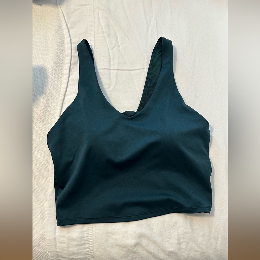all in motion Teal Scoop V-Neck Sports Bra